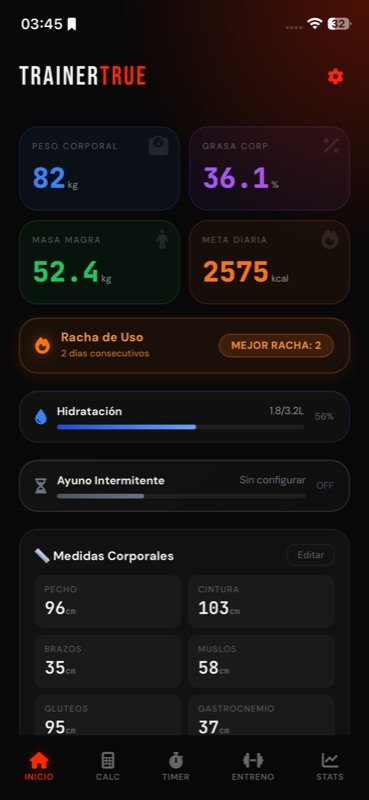 TrainerTrue — Inicio